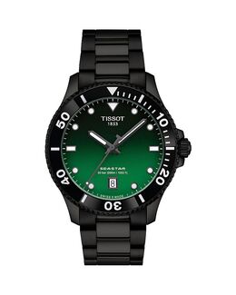 Часы Seastar 1000, 40 мм Tissot, черный 5558412 | green/black