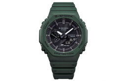 Мужские часы Casio ga-b2100-3apr серии Dual Display с жидкокристаллическим и аналоговым дисплеем черные