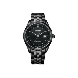 Citizen Часы Solar Quartz Movement Stainless Steel Strap Watch Men's Watch Black Dial, Black Dial bm7565-80e | black dial