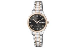 Citizen Часы Solar Quartz Movement Stainless Steel Strap Watch Women's Watch Black Dial ew3194-52e