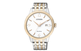 Citizen Часы Ecology-Drive Collection Solar Quartz Movement Watch Men's Watch White Dial bm7304-59a