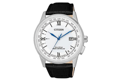 Citizen Часы Airborne Eagle Series Solar Quartz Movement Cowhide Strap Watch Men's Watch White Dial, White cb0150-11a | white