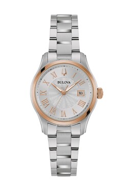 Женские часы Bulova, серебро 7613077590775 | silber