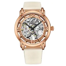 Stuhrling Автоматические часы Winchester Skeleton с ремешком из атласного твила STÜHRLING Original, розовое золото m190638100279 | rose gold