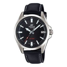 Часы Casio EDIFICE Mens BlackSilver Analog, черный efv-100l-1avu | blacksilver