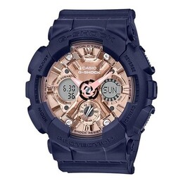Часы Casio G-Shock Analog-Digital 'Blue', черный gma-s120mf-2a2 | blackpurple