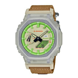 Часы Casio G-Shock Analog-Digital 'Brown', зеленый ga-2100huf-5ajr | green