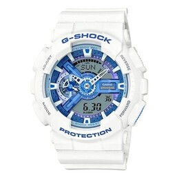 Часы Casio G-Shock Analog-Digital 'White Blue', белый ga-110wb-7a | white