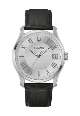 Мужские наручные часы Bulova, серебро 7613077590744 | silber
