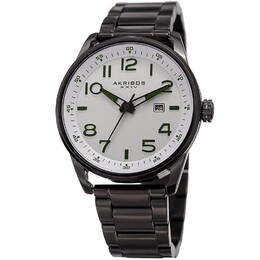 AK956 Повседневные часы в круглом корпусе Akribos XXIV, белый m842106100402 | white