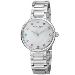 AK877 Повседневные часы в круглом корпусе Akribos XXIV, серебро m848572072434 | silver