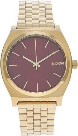Часы Time Teller Nixon, цвет Gold/Oxblood Sunray 8277573 | gold/oxblood sunray