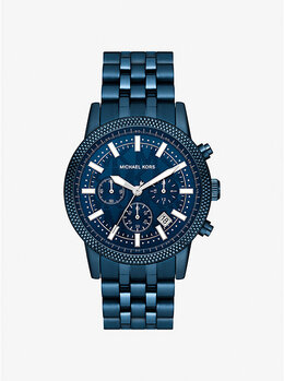 Большие часы Hutton в синих тонах Michael Kors, синий mko1165 | navy