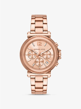 Крупные часы Maren цвета розового золота Michael Kors, золотой mk7494 | rose gold