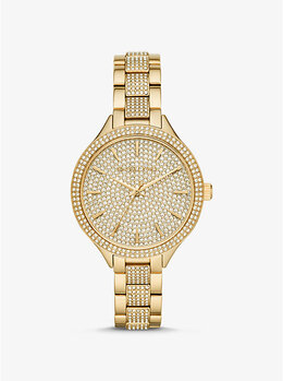 Часы цвета золота «паве» Michael Kors, золотой mk3632 | gold