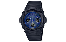 Часы Casio G-Shock Analog-Digital, арт. AWG-M100SBP-1APR, черный/синий awg-m100sbp-1apr | black
