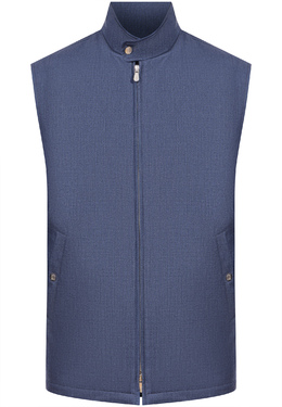 BRUNELLO CUCINELLI: Синий жилет 