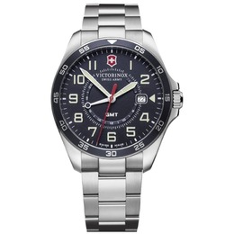 Victorinox Swiss Army Fieldforce GMT Classic Blue Dial Нержавеющая сталь Мужские часы 241896, синий 7876913135676 | blue