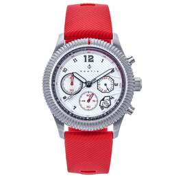 Часы Meridian Chronograph с ремешком и датой Nautis, красный 7862918053948 | red