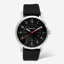 Часы Wenger Swiss Army 01.1641.115 Avenue с черным циферблатом 42 мм 7762861293628 | black