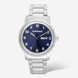 Часы Wenger Swiss Army мужские 01.1541.121 Attitude с синим циферблатом 42 мм 7762862047292 | blue
