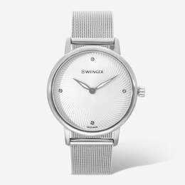 Часы Wenger Swiss Army Ladies 01.1721.107 Urban Donnissima с серебряным циферблатом 35 мм 7762866634812 | silver