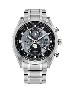 Роскошные титановые часы Eco-Drive Sport, 43 мм Citizen, цвет Gray 4924001 | gray/silver