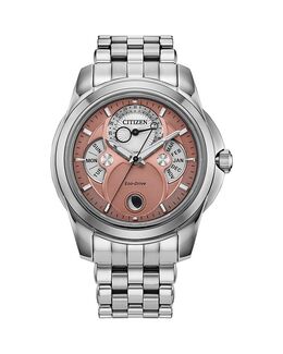 Часы-календарь Eco Drive Classic, 42 мм Citizen, розовый 5486863 | pink