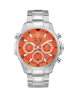 Хронограф Marine Star серии B, 43,5 мм Bulova, цвет Orange 4698331 | orange/silver