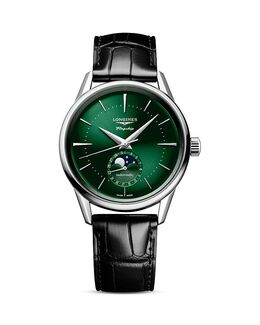 Часы Heritage Classic, 38,5 мм Longines, зеленый 5297166 | green