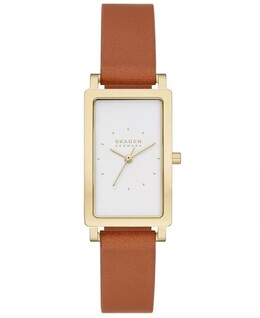 Женские кварцевые часы Hagen с тремя стрелками, коричневые кожаные, 22 мм Skagen, коричневый 16540780 | brown