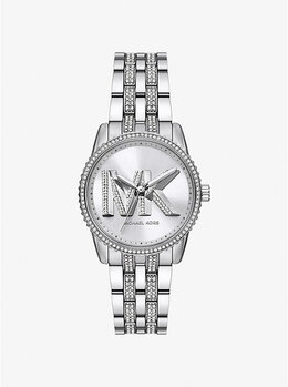 Мини-Часы с логотипом Bryant Pavé серебристого тона Michael Kors, серебряный mk7542 | silver