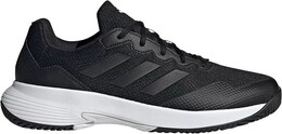 Мужские теннисные кроссовки Adidas Gamecourt 2, мультиколор 21adimgmcrt2blkwhsom | black/black/grey