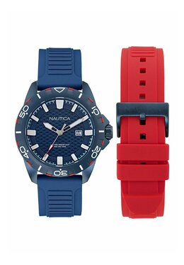 Часы QUARTZ SET Nautica, синий n0052m02n-k11 | blue and red