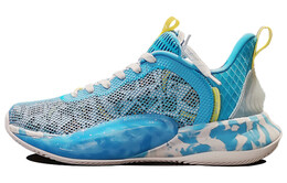 Баскетбольные кроссовки Light Cavalry 6 мужские с низким верхом синего/гусиного желтого цвета Anta 112121605-1