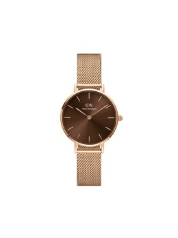 Наручные часы Petite Amber 28 мм Daniel Wellington, коричневый dw00100476 | коричневый