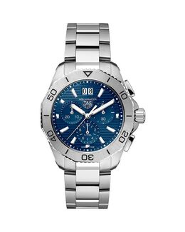 Акварейсер Профессионал 200 Дата Хронограф, 40 мм Tag Heuer, синий 4698309 | navy/silver