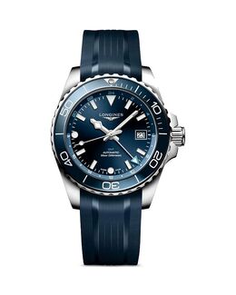 Гидроквест GMT, часы, 41 мм Longines, синий 5032144 | blue