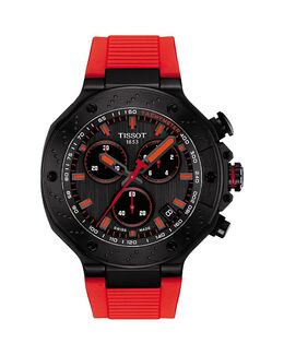 T-Race Quartz Chronograph, 45 мм Tissot, красный 5390090 | black/red