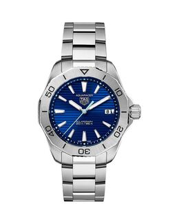 Акварейсер Профессионал 200 Соларграф, часы, 40 мм Tag Heuer, синий 5043997 | blue/silver
