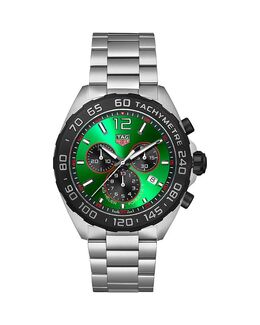 Chronograph Formula 1, 43 мм Tag Heuer, зеленый 5043995 | green/silver