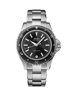 Часы Ocean Star Captain V, 37 мм Mido, черный 5123177 | black/silver