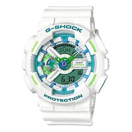 Часы Casio G-Shock Analog-Digital 'White', белый ga-110wg-7a | white