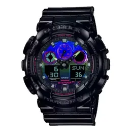 Часы g-shock digial-analog 'black' Casio, черный ga-100rgb-1a | black/blue