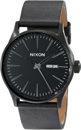 Часы Sentry Leather Nixon, цвет All Black 8277548 | all black