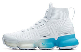 Баскетбольные кроссовки SEEED мужские с высоким верхом белые/сине-зеленые Anta 91831198-1