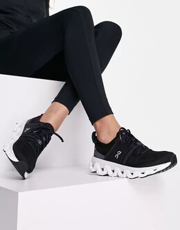 Черно-белые беговые кроссовки ON Cloudswift 3 On Running 123499684 | schwarz