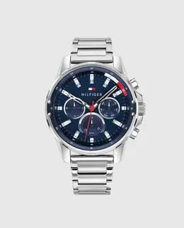 Многофункциональные стальные мужские часы Tommy Hilfiger 1791788, серебрянный 7613272415538 | plata