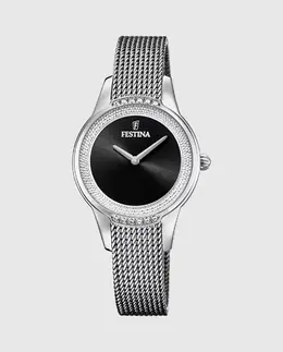 F20494/3 Женские часы Mademoiselle из серебристой стали Festina, серебряный 23925 | plata