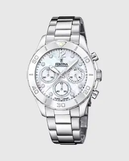 F20603/1 Женские часы Boyfriend из серебряной стали Festina, серебрянный 8430622788925 | plata